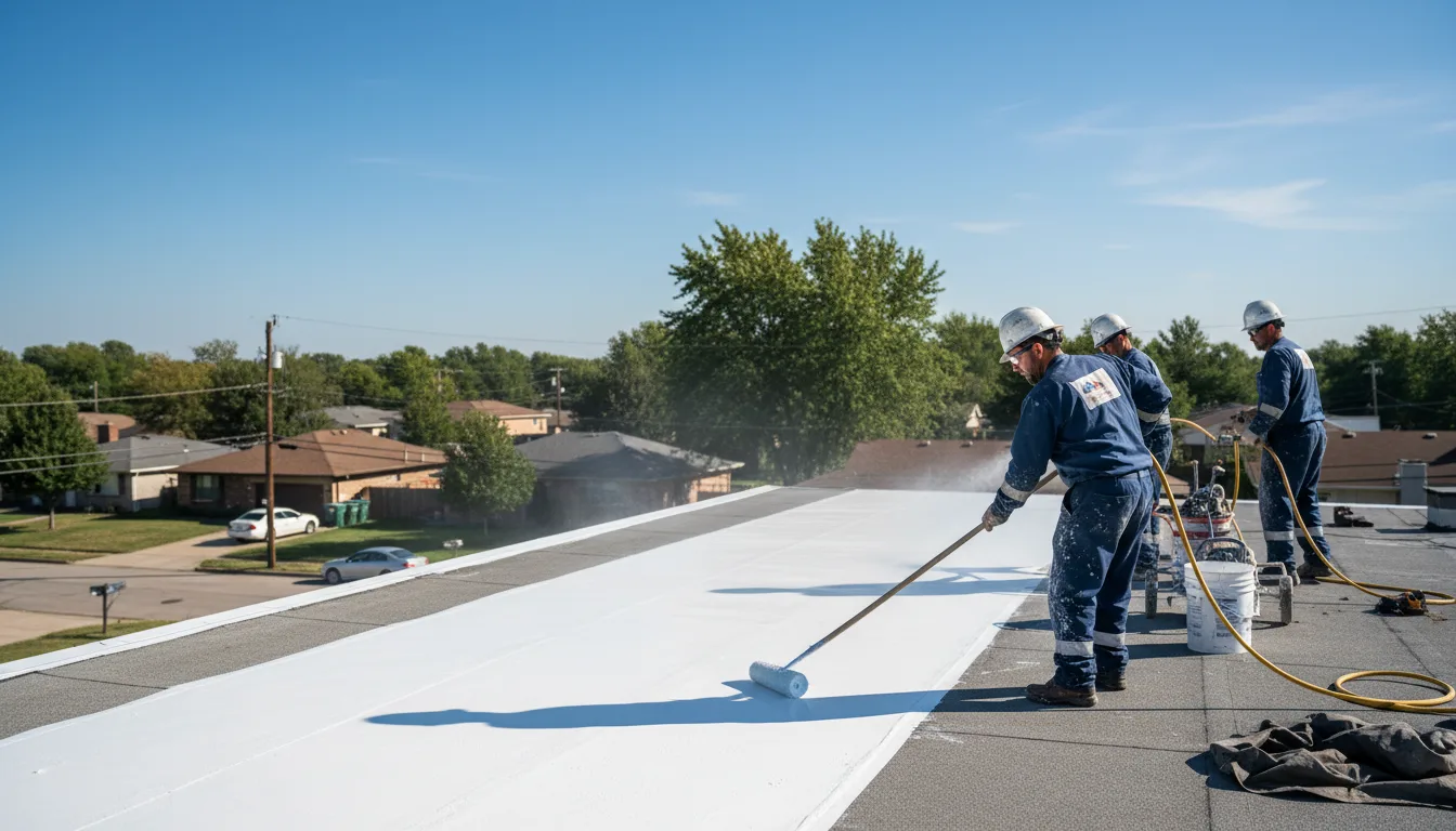 Commercial roof coating in Manchester, VT near me